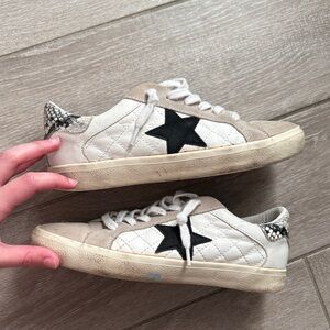 Steve Madden White Sneakers with Black Star